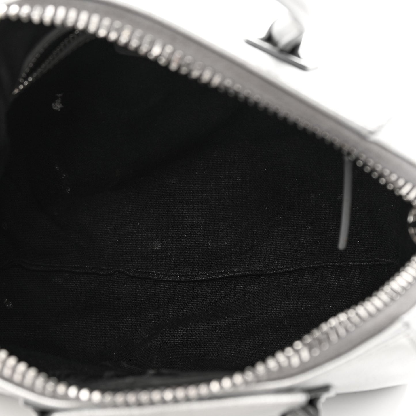 Metallic Sugar Goatskin Mini Antigona Silver