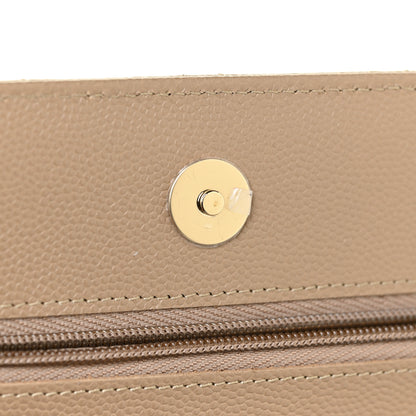 Chanel Caviar Quilted Wallet On Chain WOC Beige 11 of 13