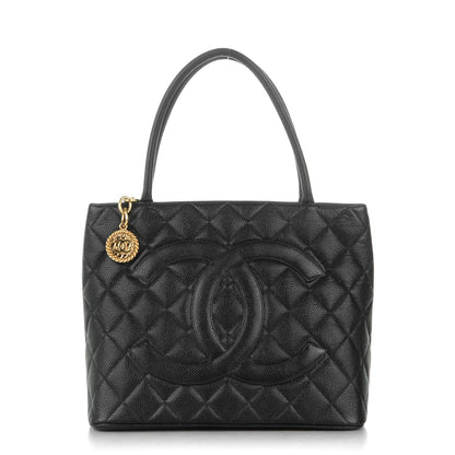 Chanel Caviar Quilted Medallion Tote Black 1 of 7