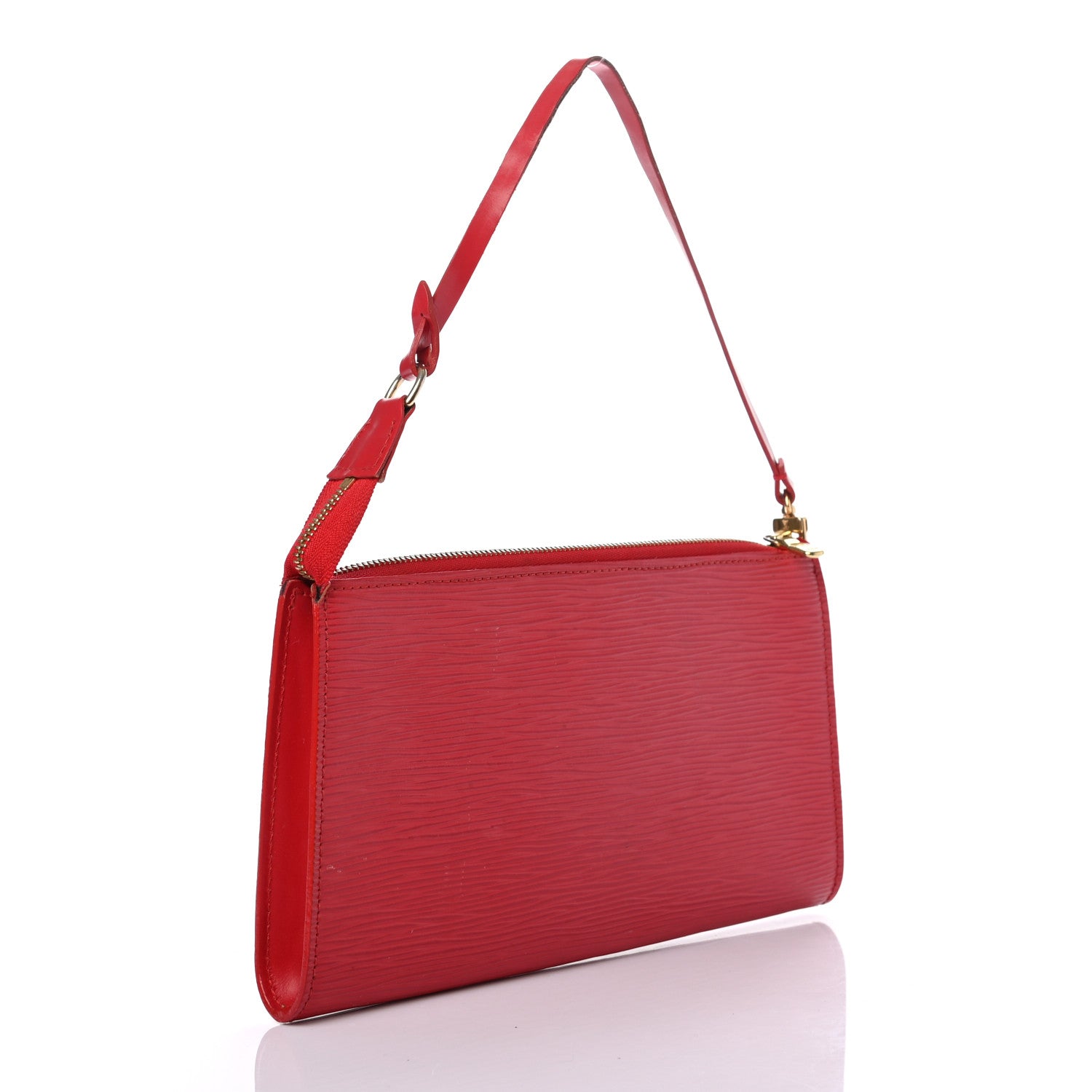 Louis Vuitton Epi Pochette Accessories 24 Castillan Red 3 of 12