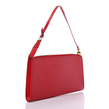 Louis Vuitton Epi Pochette Accessories 24 Castillan Red 3 of 12