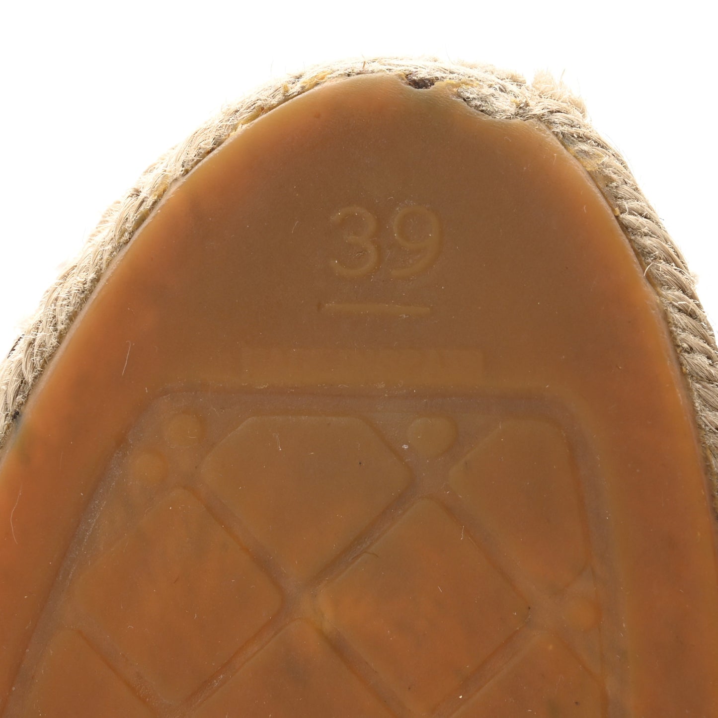 Lambskin CC Espadrilles 39 Beige Black