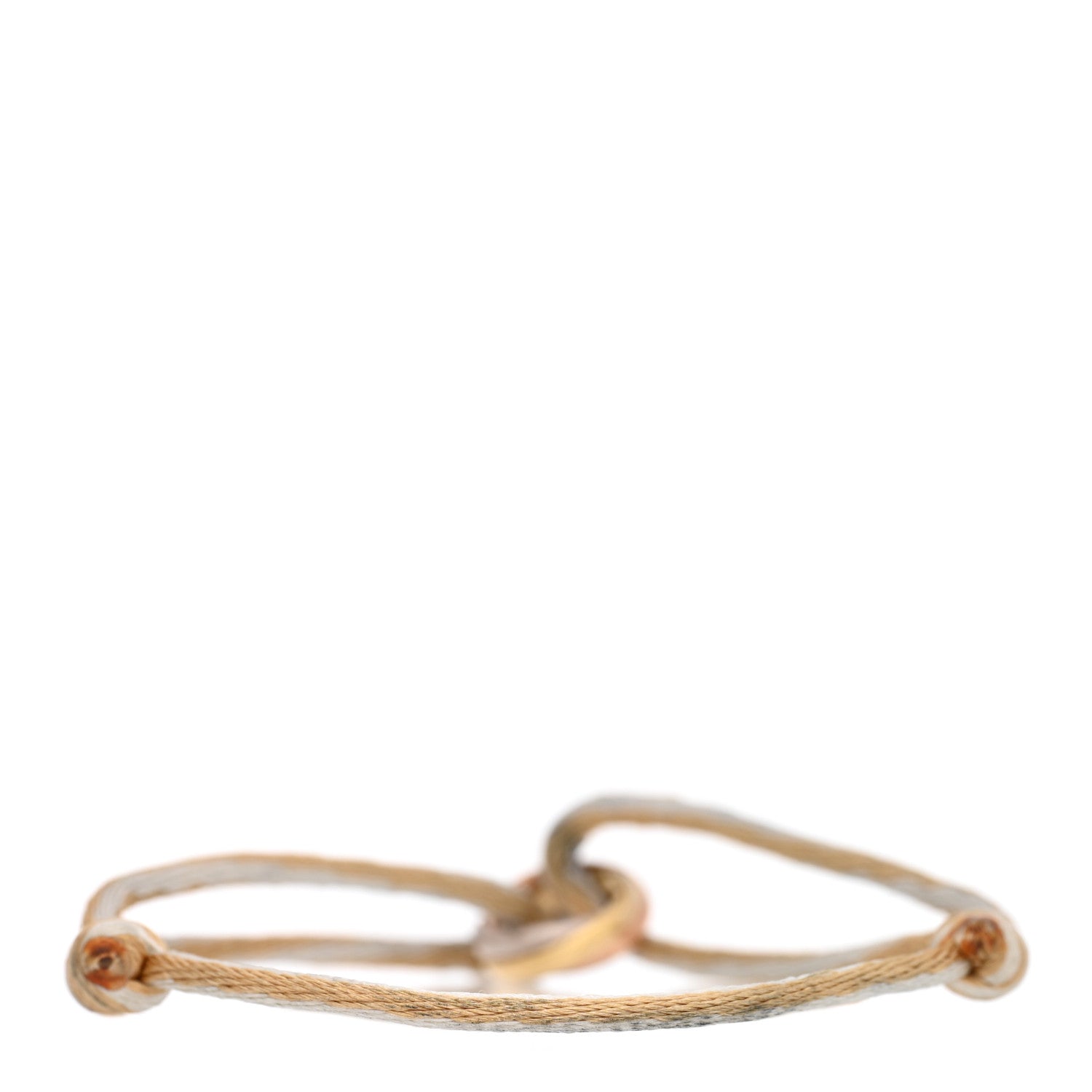 Cartier 18k Pink Yellow White Gold Trinity Adjustable Cord Bracelet Gold Silver 2 of 3