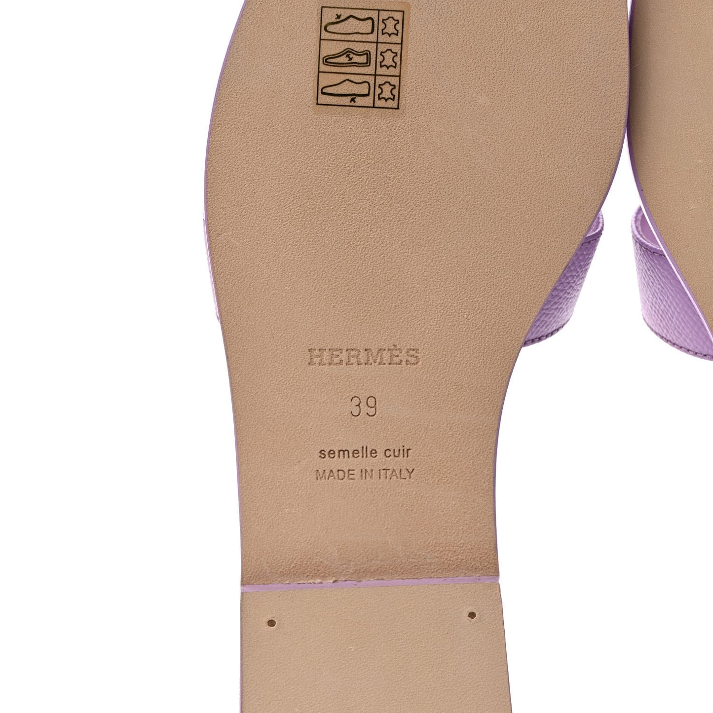 Epsom Oran Sandals 38 Violet Amethyste