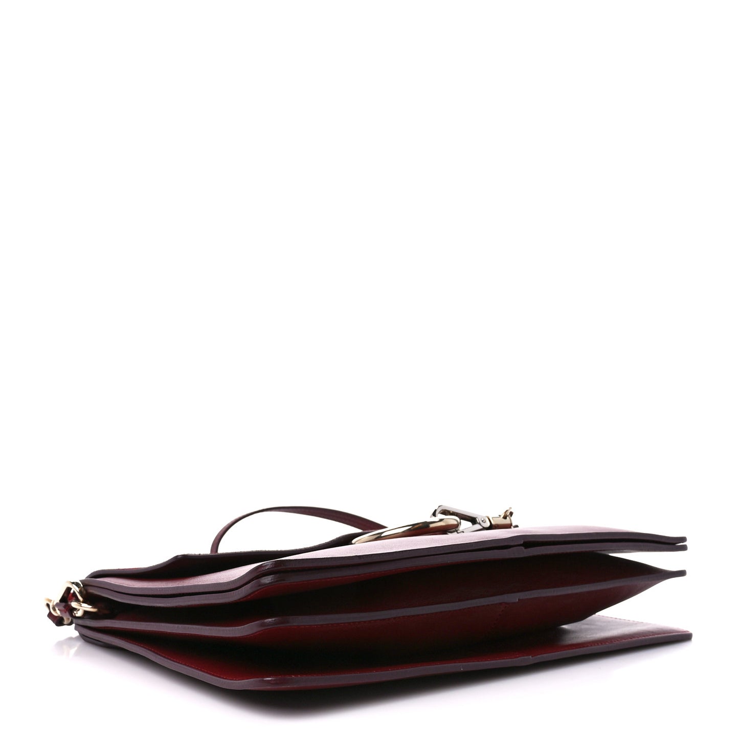Calfskin Suede Medium Faye Shoulder Bag Plum Purple
