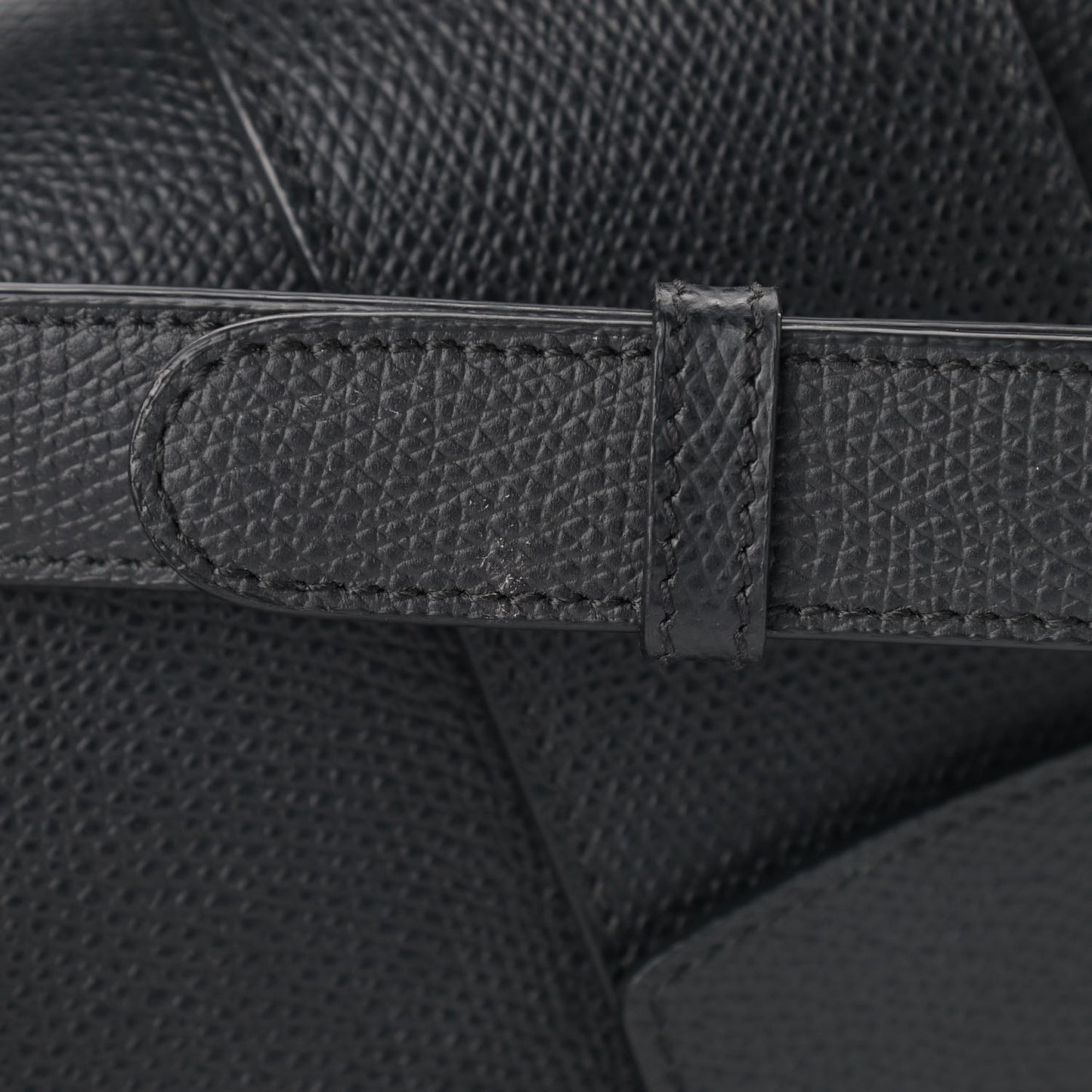 Ultra Matte Grained Calfskin 30 Montaigne Flap Bag Black