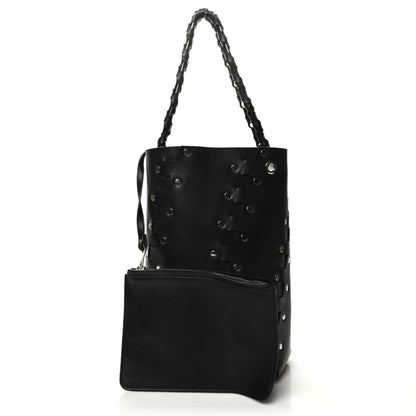 Proenza Schouler Calfskin Medium Studded Hex Bucket Black 1 of 8
