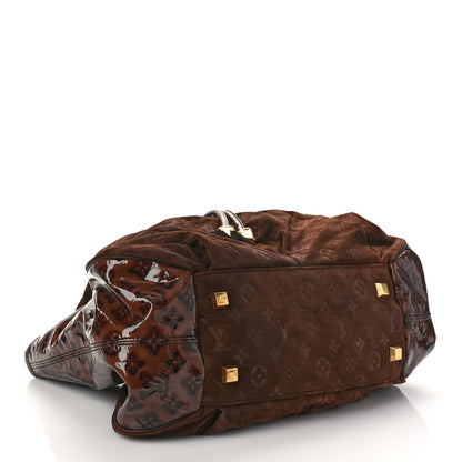 Louis Vuitton Suede Patent Monogram Irene Espresso 4 of 8