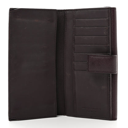 Alexander McQueen Pebbled Calfskin Skull Continental Wallet Burgundy 6 of 9