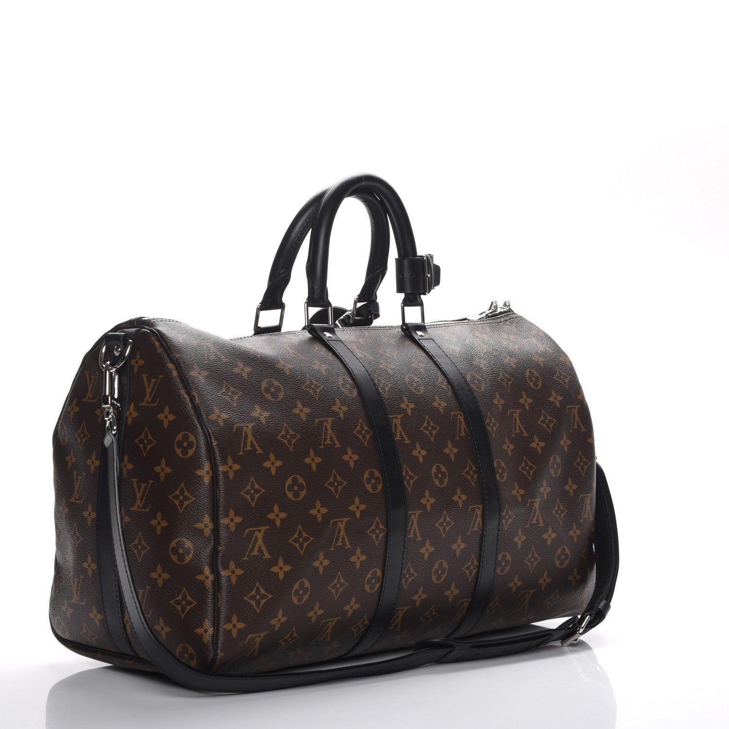 Louis Vuitton Monogram Macassar Keepall Bandouliere 45 4 of 8