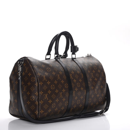 Louis Vuitton Monogram Macassar Keepall Bandouliere 45 4 of 8