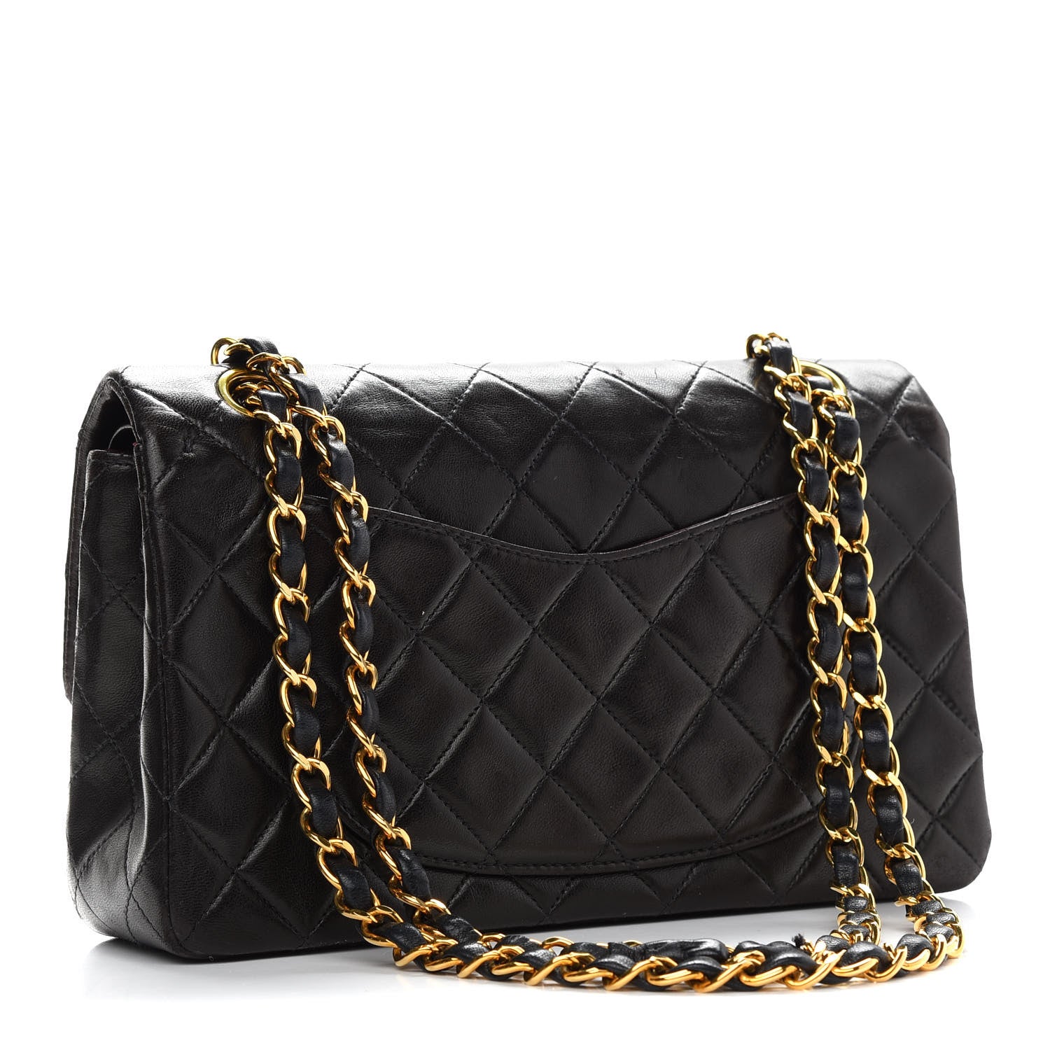 Chanel Lambskin Quilted Small Double Flap Black 2 of 12