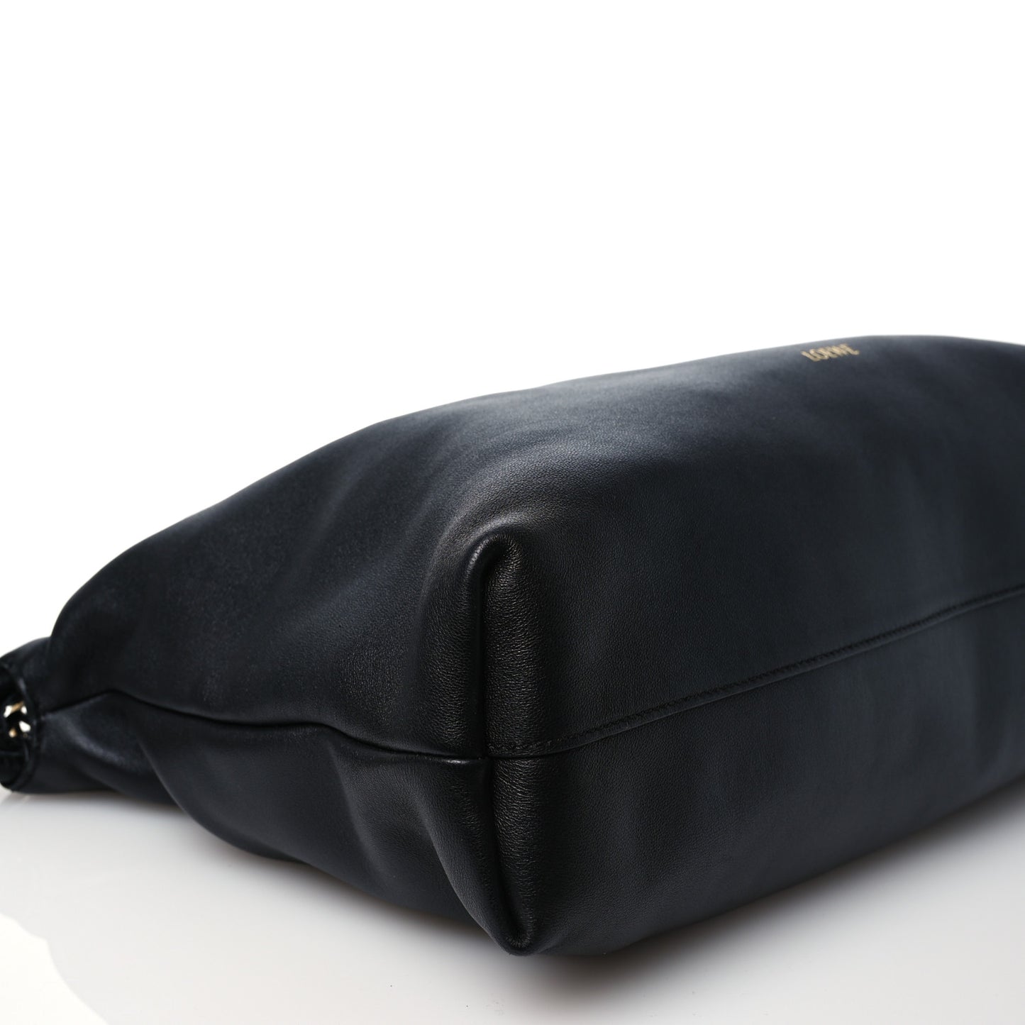 Mellow Nappa Large Flamenco With Chain Black