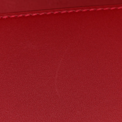 Hermes Tadelakt Medor 23 Clutch Rouge Vif 11 of 12