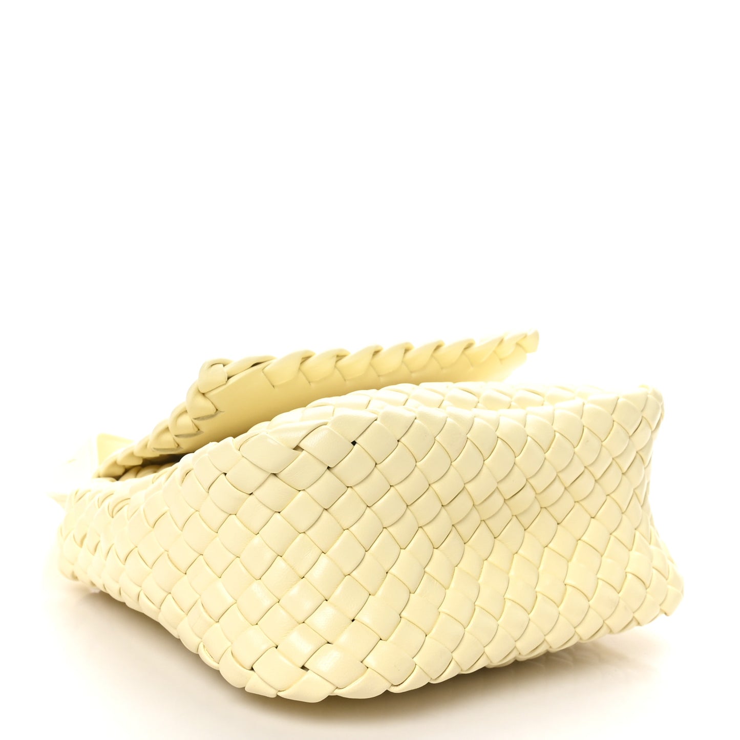 Nappa Intreccio Mini Cobble Shoulder Bag Chamomile