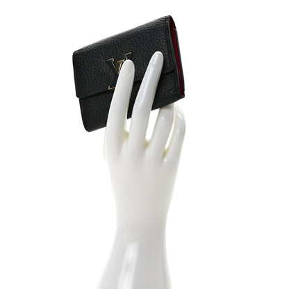 Louis Vuitton Taurillon Capucines XS Wallet Black 2 of 7