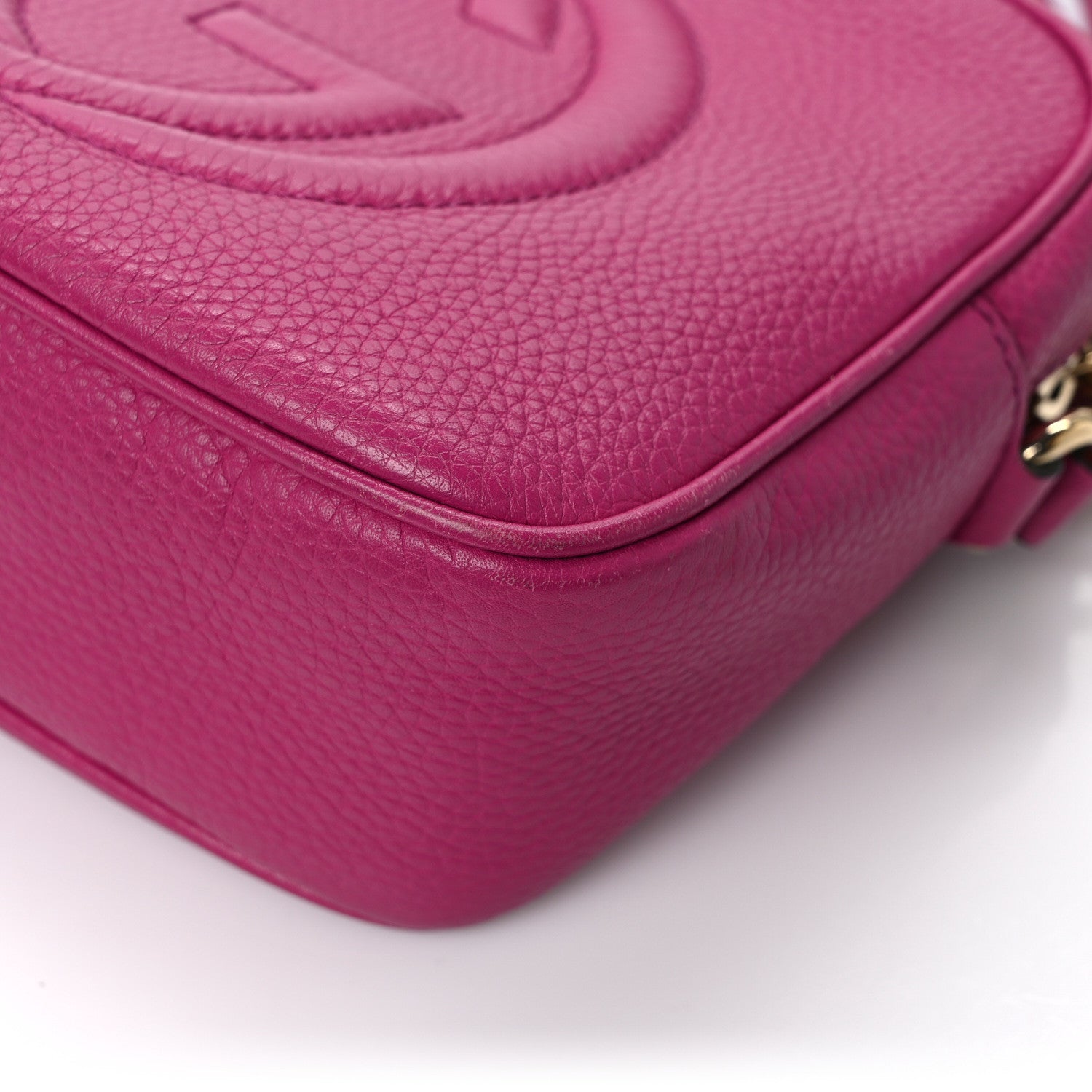 Gucci Cellrius Calfskin Small Soho Disco Bag Bright Bouganville 11 of 14