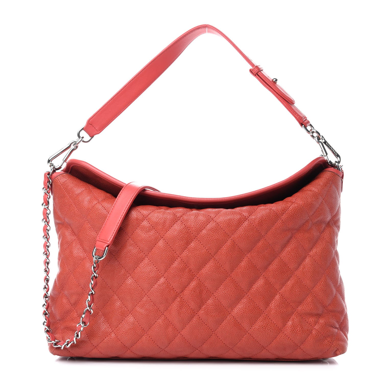 Chanel Caviar Quilted French Riviera Hobo Rouge 1 of 14