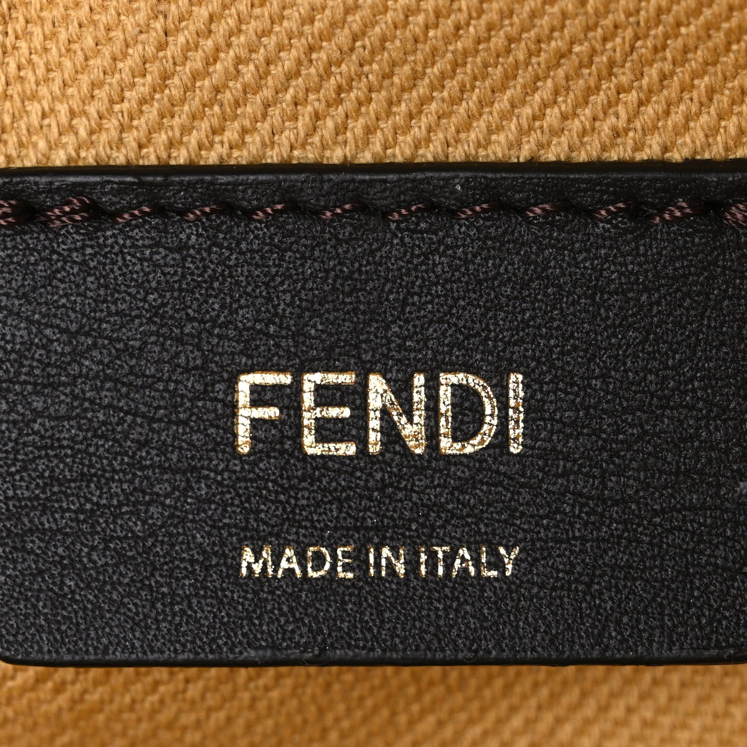 Fendi Fabric Jacquard Raffia Straw Fringe Medium Mamma Baguette Dark Honey 6 of 10