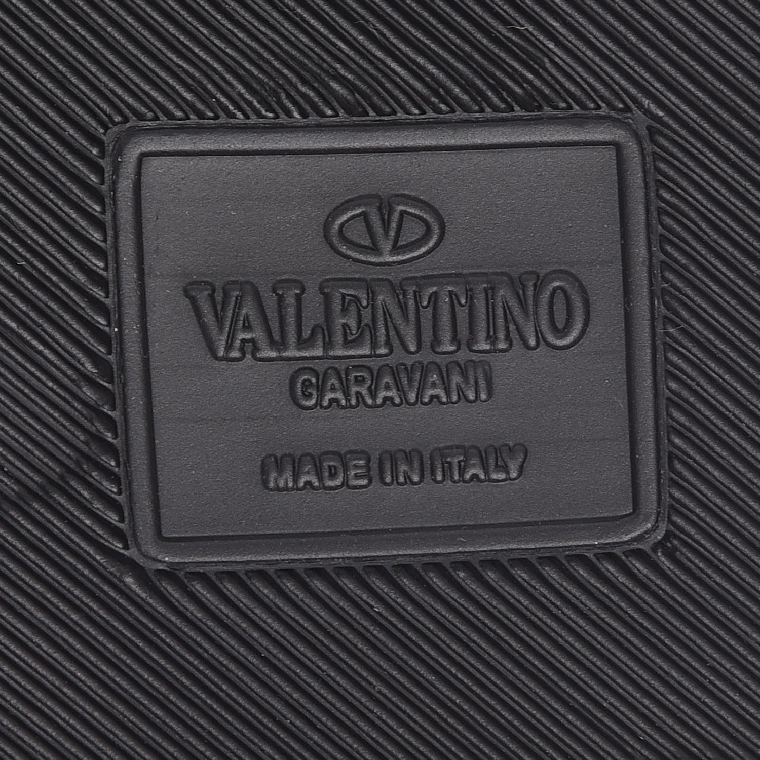 Valentino Garavani Rubber Crystal Embellished VLTN Slide Sandals 37 Black 6 of 8