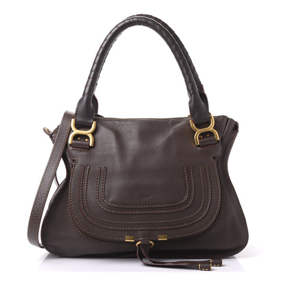Chloe Calfskin Medium Marcie Satchel Truffle 1 of 8