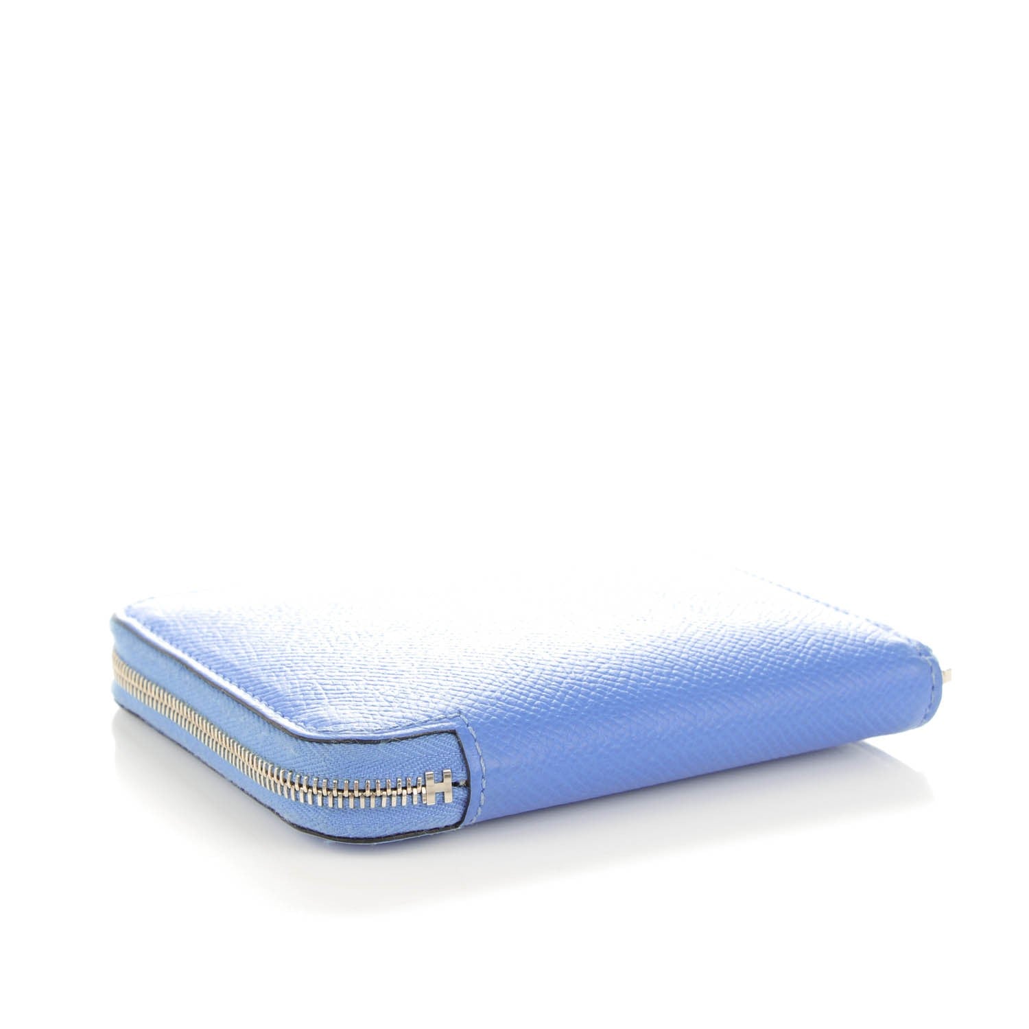 Hermes Epsom Silk'in Compact Wallet Bleu Paradis 4 of 8