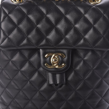 Chanel Lambskin Quilted Small Urban Spirit Backpack Black 9 of 10