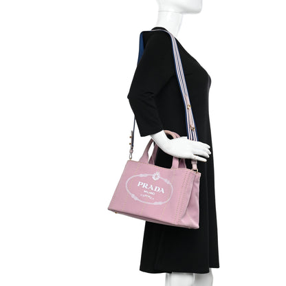 Prada Canapa Small Logo Tote Alabastro White 3 of 11
