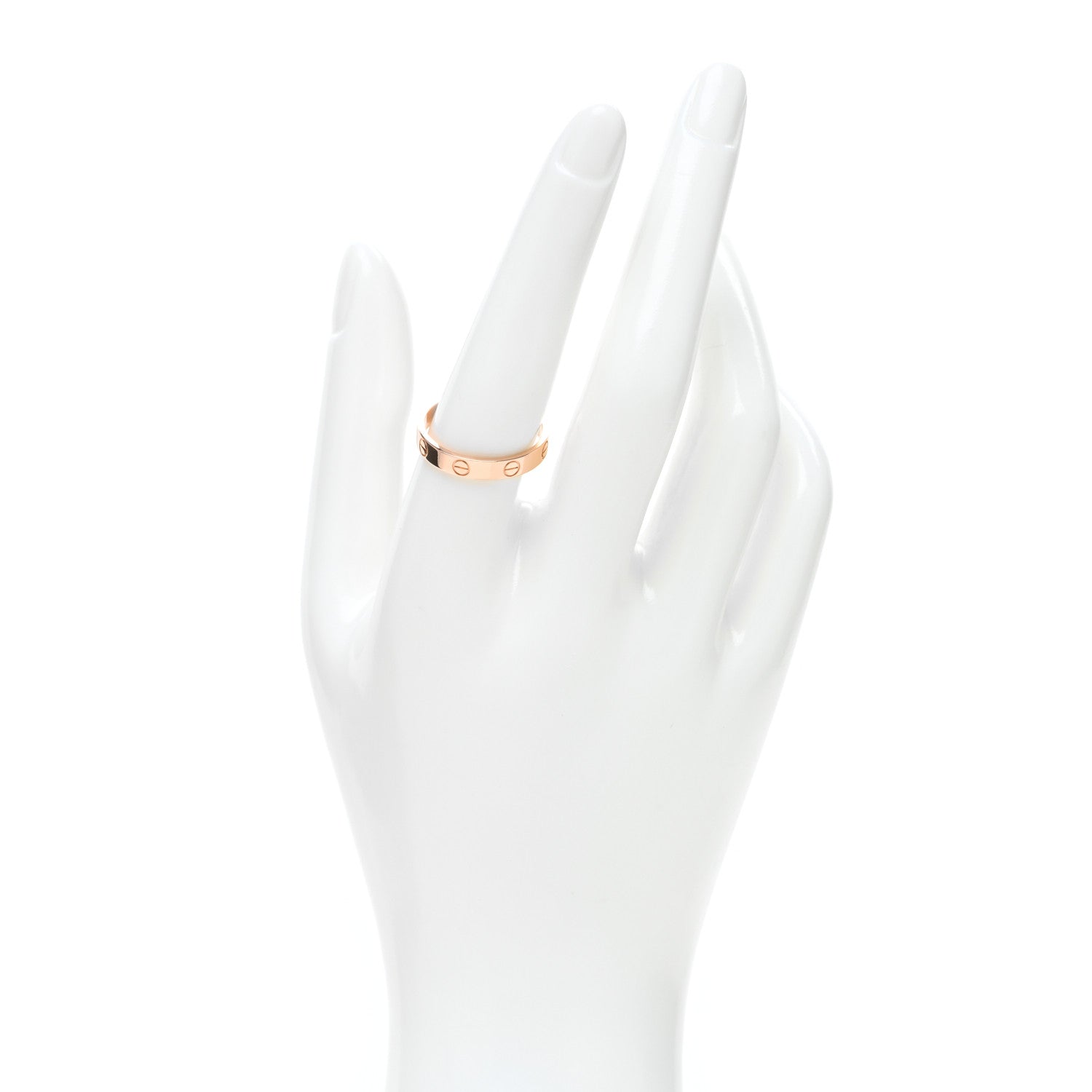 Cartier 18K Pink Gold 3.5mm LOVE Wedding Band Ring 58 8.5 2 of 5
