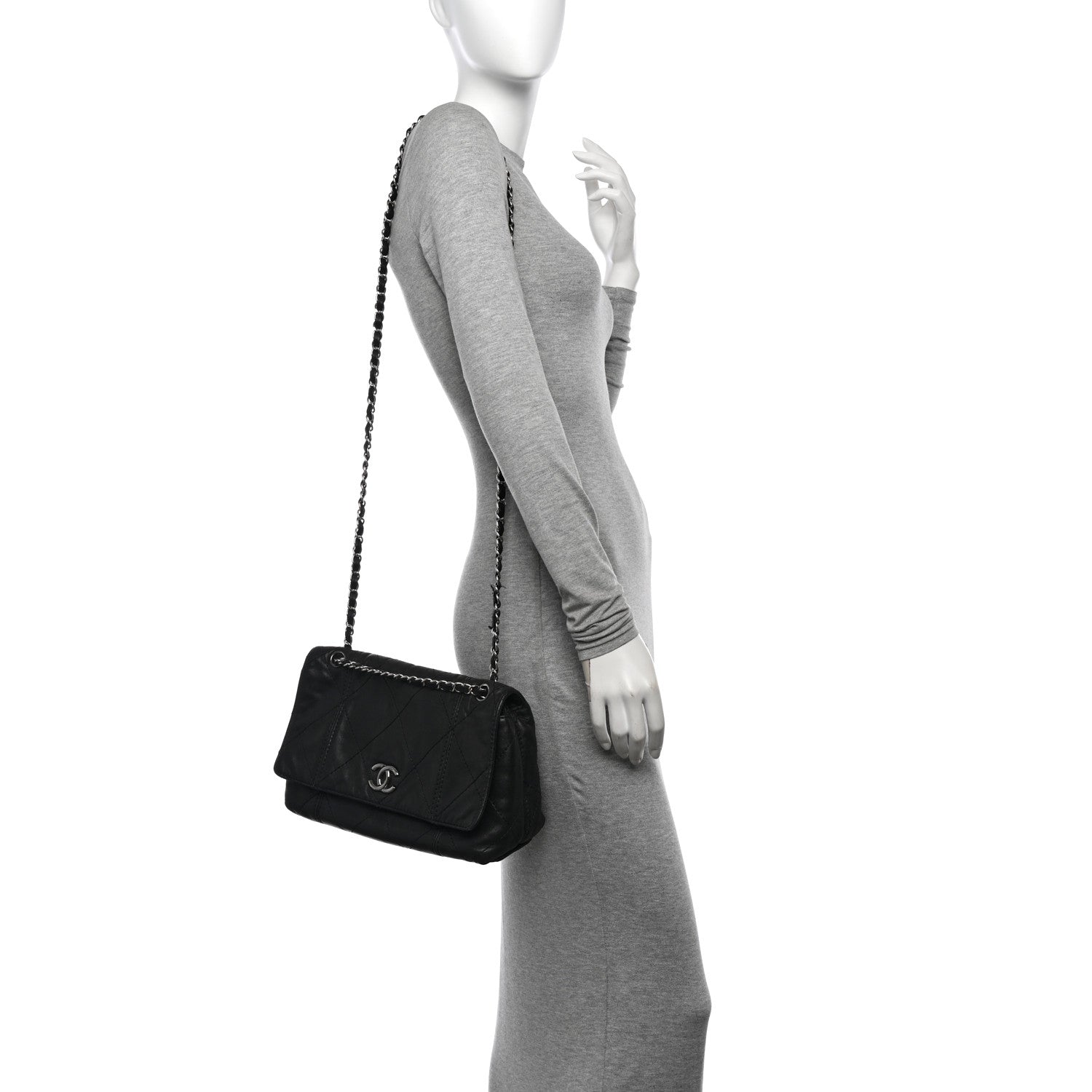 Chanel Lambskin Quilted Large Soft Touch Flap Black 2 of 13