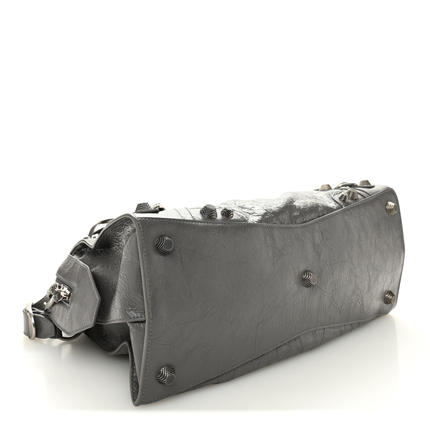 Balenciaga Agneau Arena Neo Cagole City Handbag Dark Grey 1804137