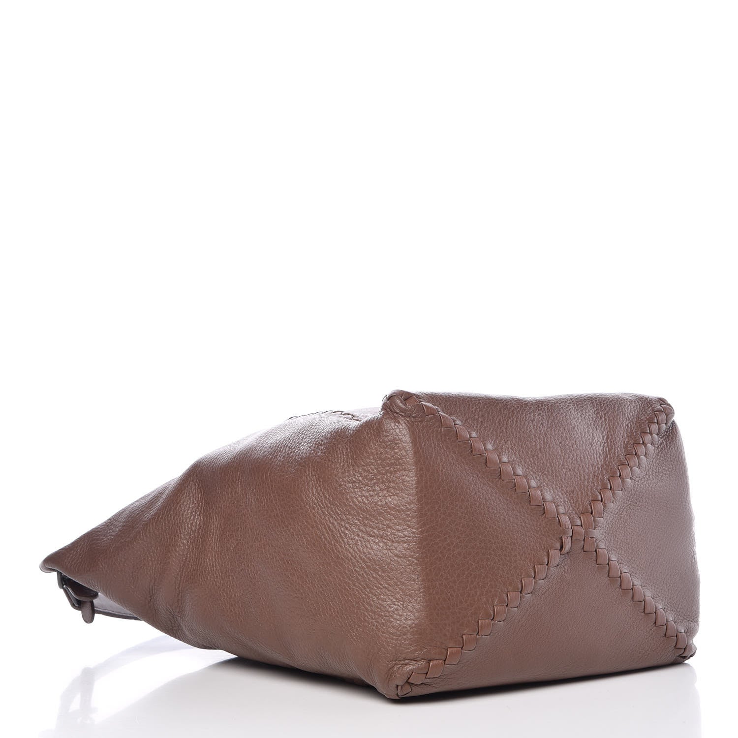 Bottega Veneta Washed Cervo Deerskin Loop Hobo Bag Elephant 4 of 16