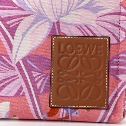 Loewe Canvas Calfskin Waterlily Print Paulas Ibiza Small Cushion Tote 7 of 9