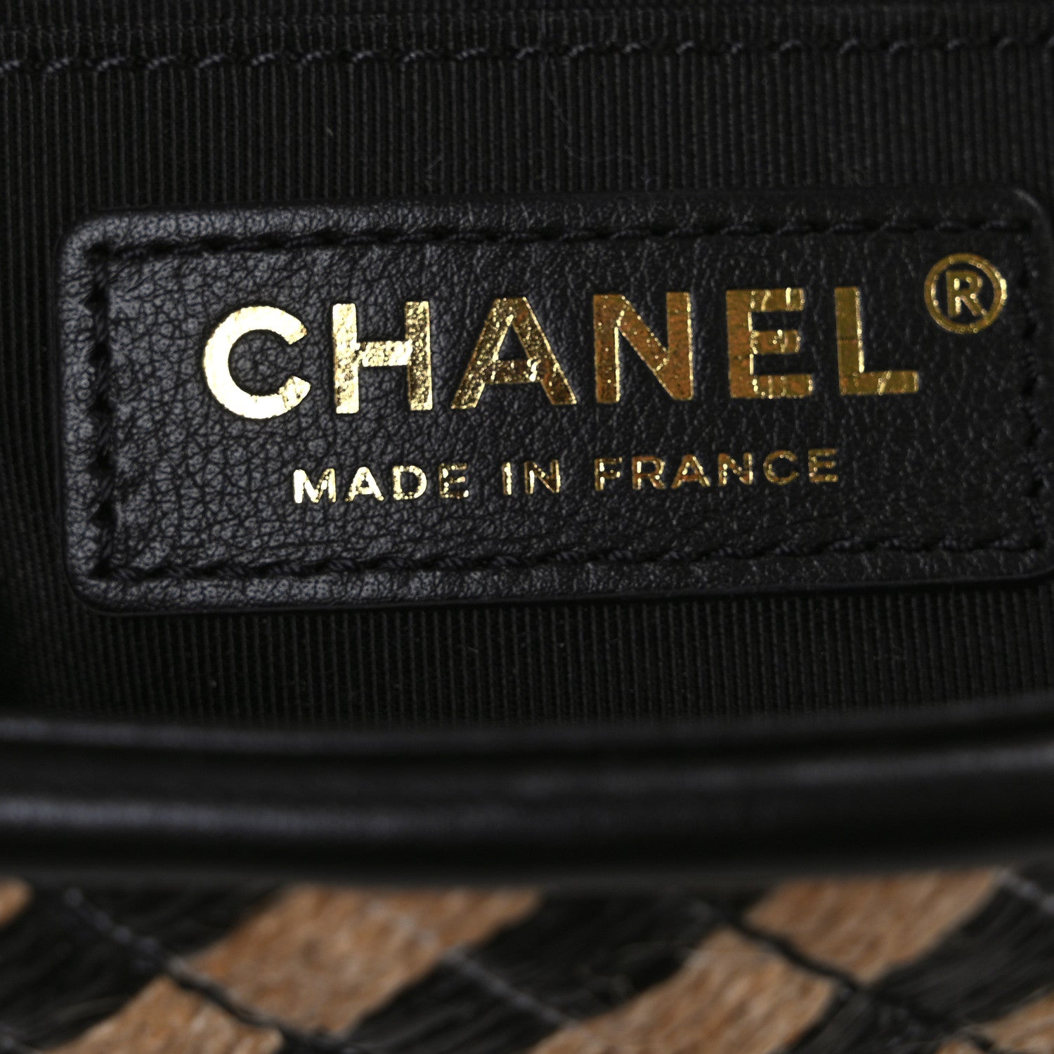 Chanel Raffia Jute Striped Small Urban Jungle Single Flap Black Beige 6 of 10