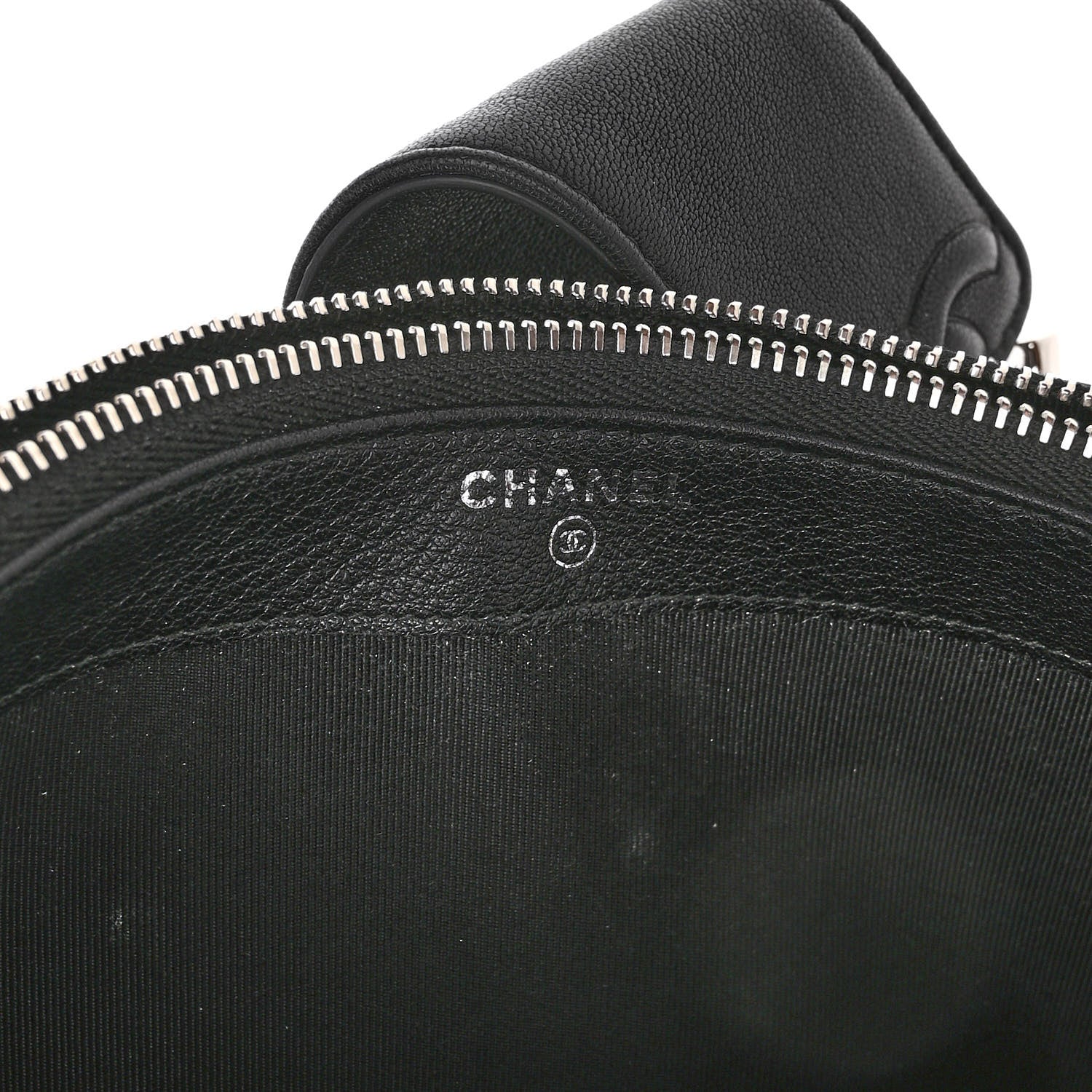 Chanel Lambskin Quilted CC Box Clutch With Chain Black 7 of 11