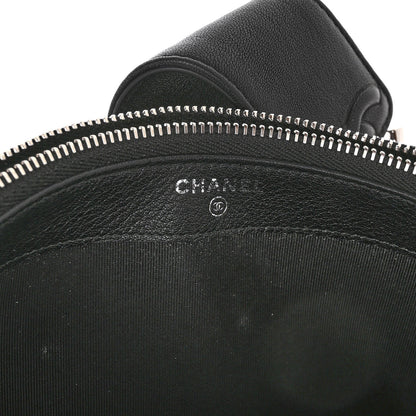 Chanel Lambskin Quilted CC Box Clutch With Chain Black 7 of 11