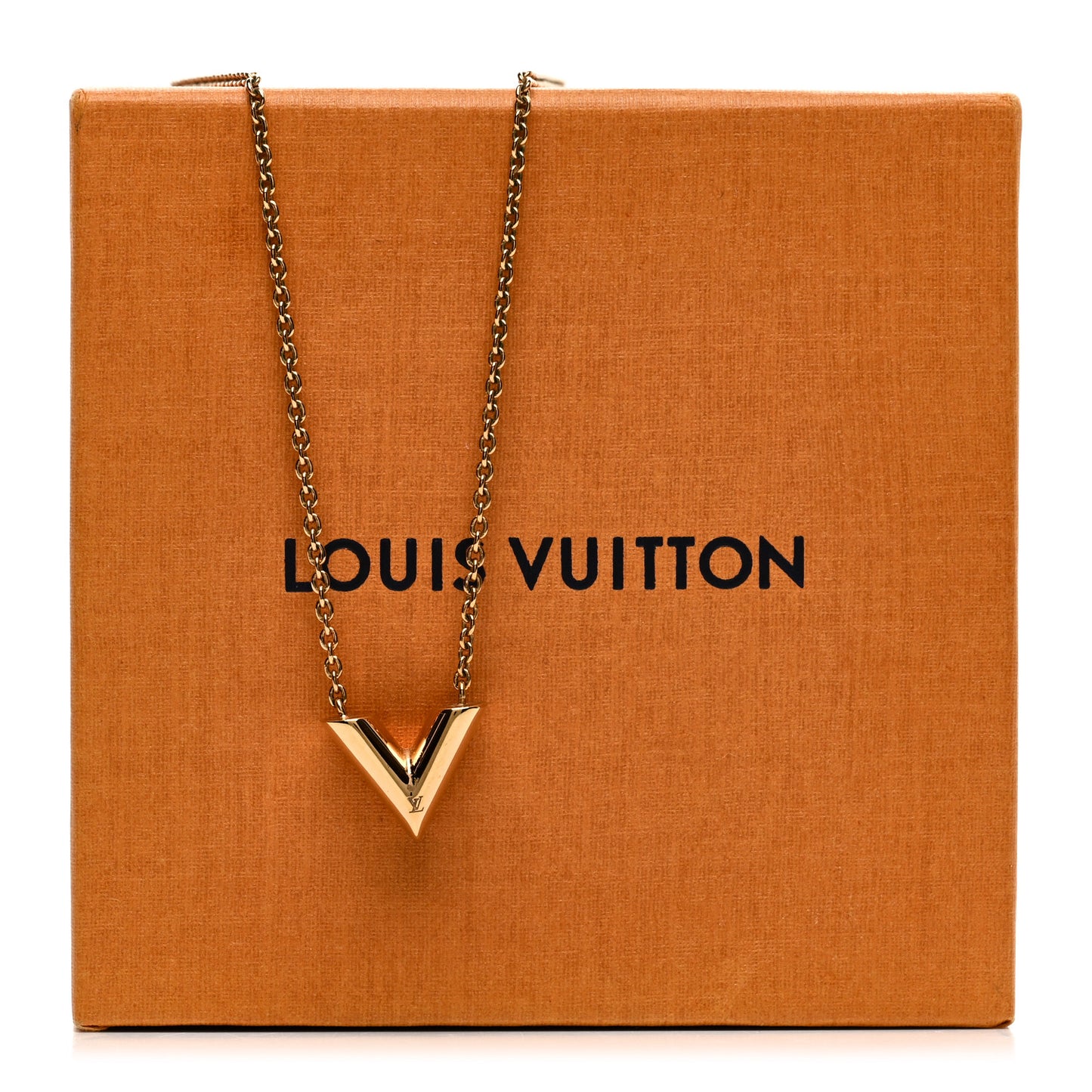 Essential V Necklace Gold