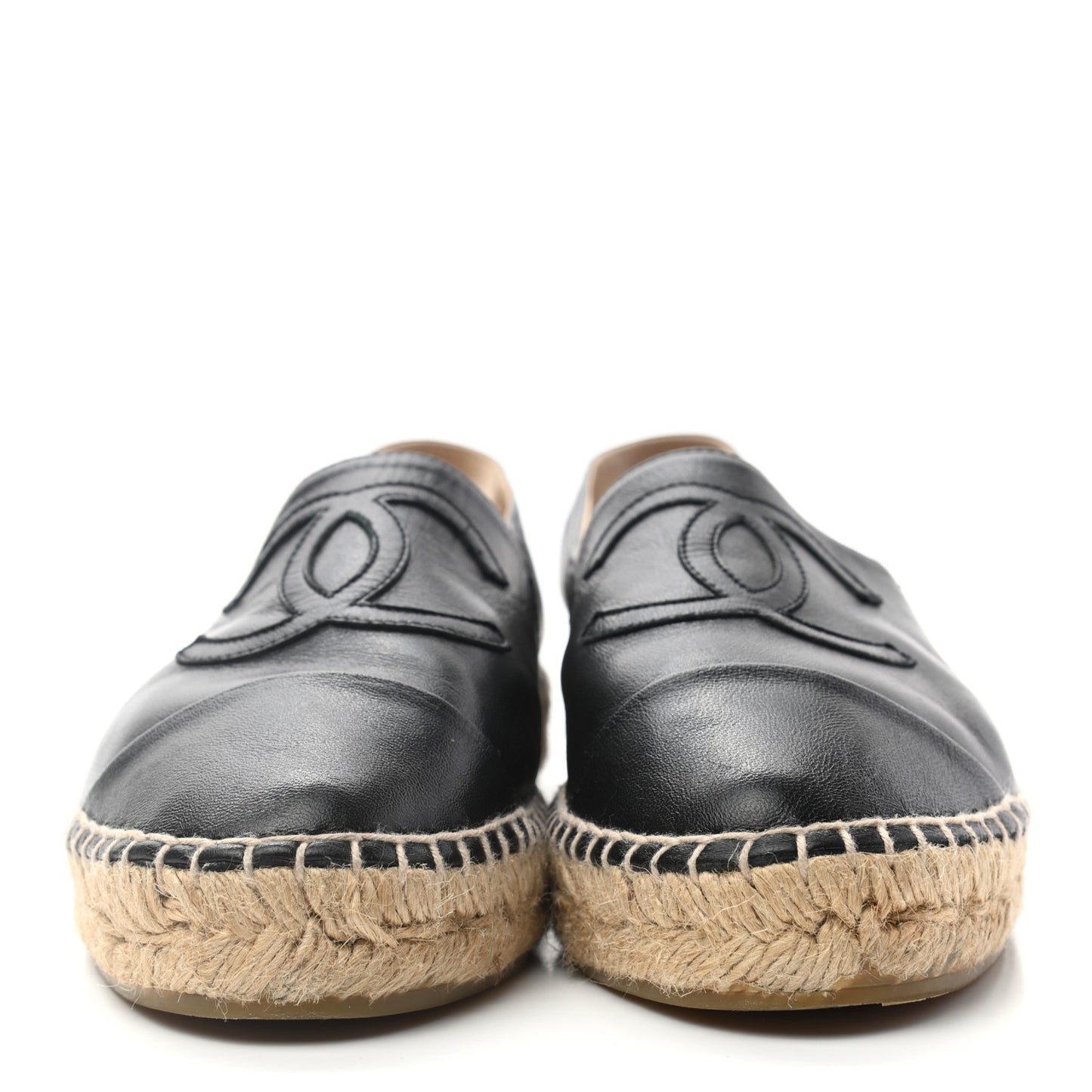 Lambskin CC Espadrilles 37 Black