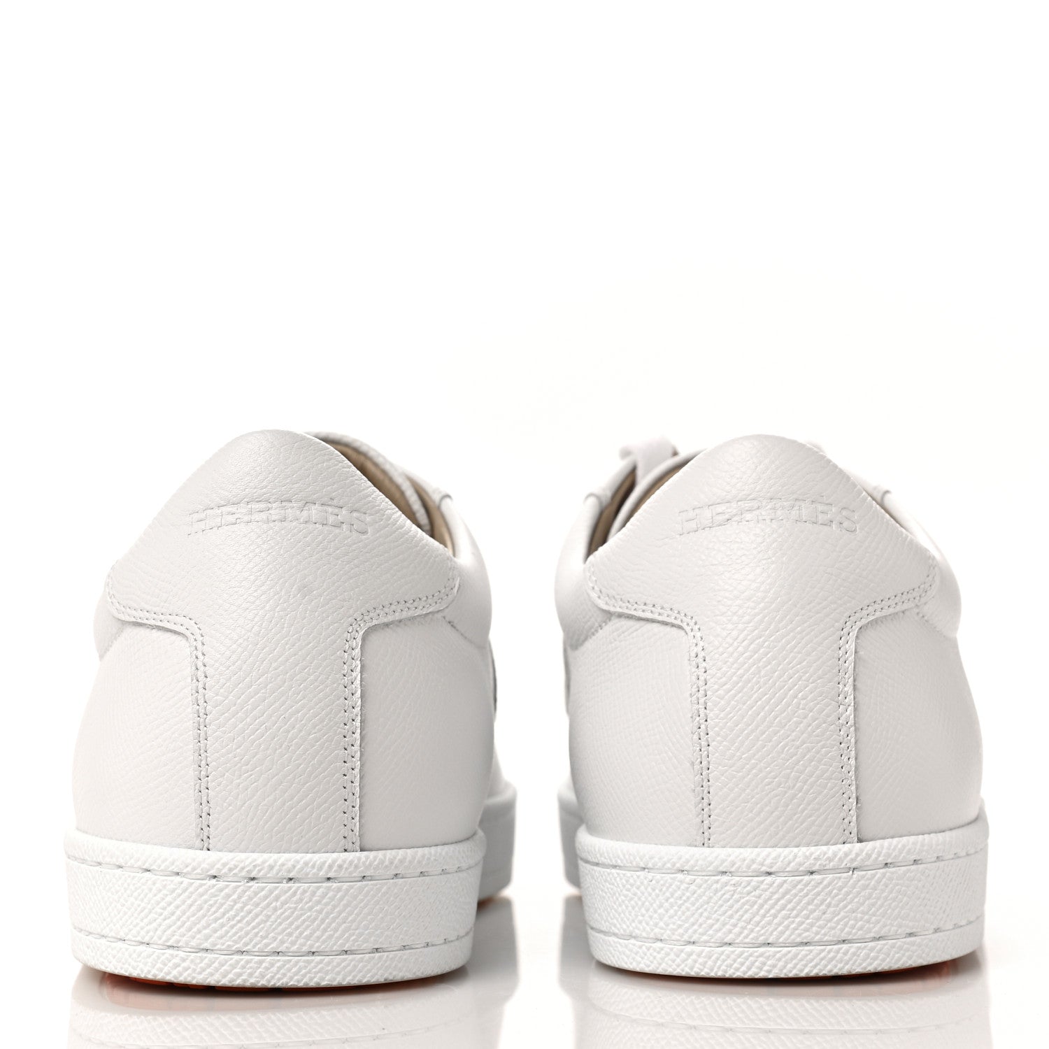 Hermes Epsom Mens Boomerang Sneakers 43 White 5 of 8