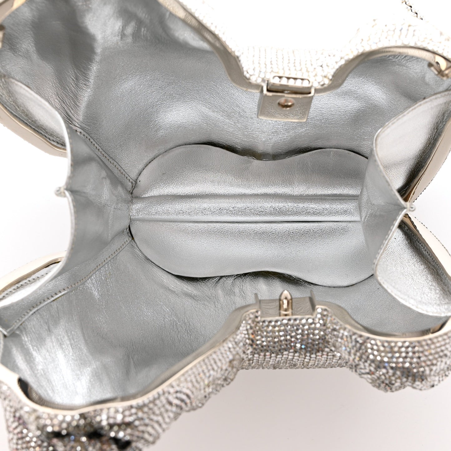 Crystal Shih Tzu Minaudiere Clutch