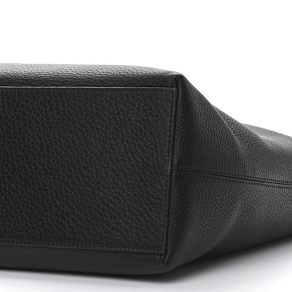 Valentino Garavani Grained Calfskin Rockstud Shoulder Tote Black 9 of 11