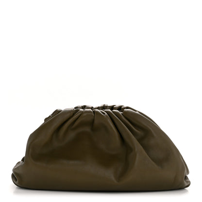 Bottega Veneta Smooth Butter Calf The Pouch Oversized Clutch Kaki Fondent 1 of 11