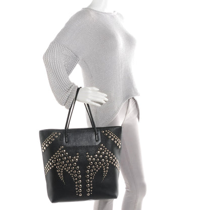 Alexander Wang Pebbled Calfskin Studded Prisma Tote Black 2 of 7