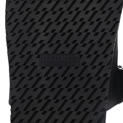 Hermes Epsom Mens Chypre Sandal 41 Black 7 of 15
