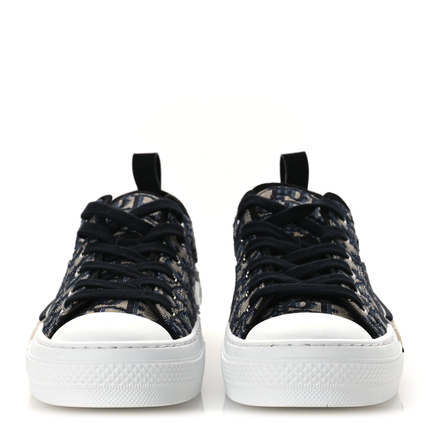 Canvas Oblique Walk'N'Dior Low Top Sneakers 37 Deep Blue