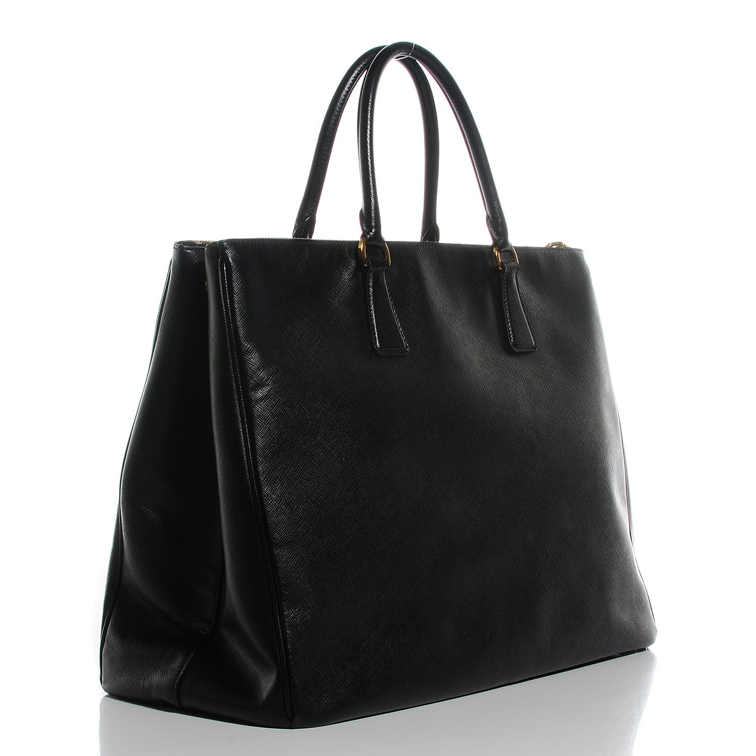 Prada Saffiano Lux Extra Large Galleria Double Zip Tote Black 3 of 10