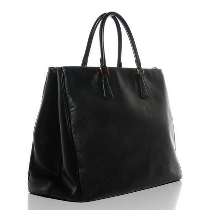 Prada Saffiano Lux Extra Large Galleria Double Zip Tote Black 3 of 10