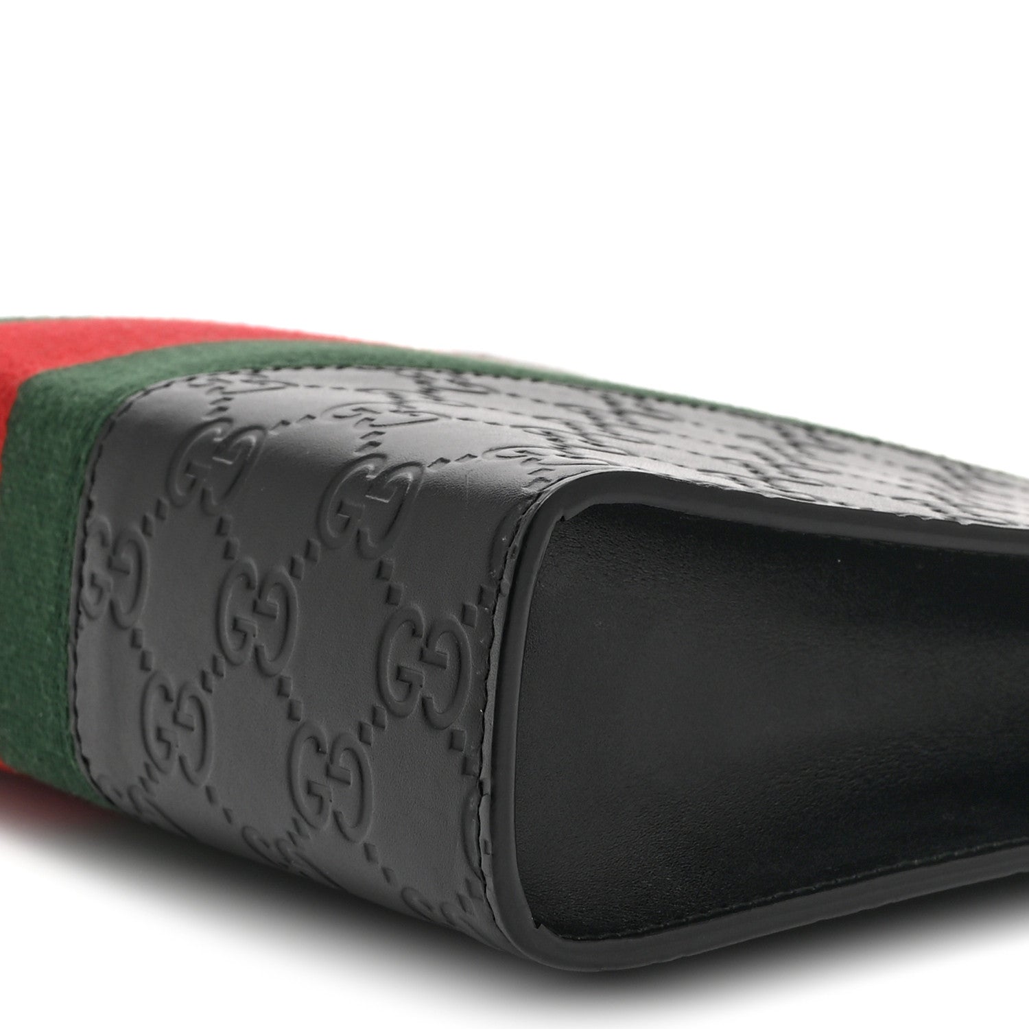 Gucci Guccissima Signature Web New Web Cosmetic Case Black 1843485