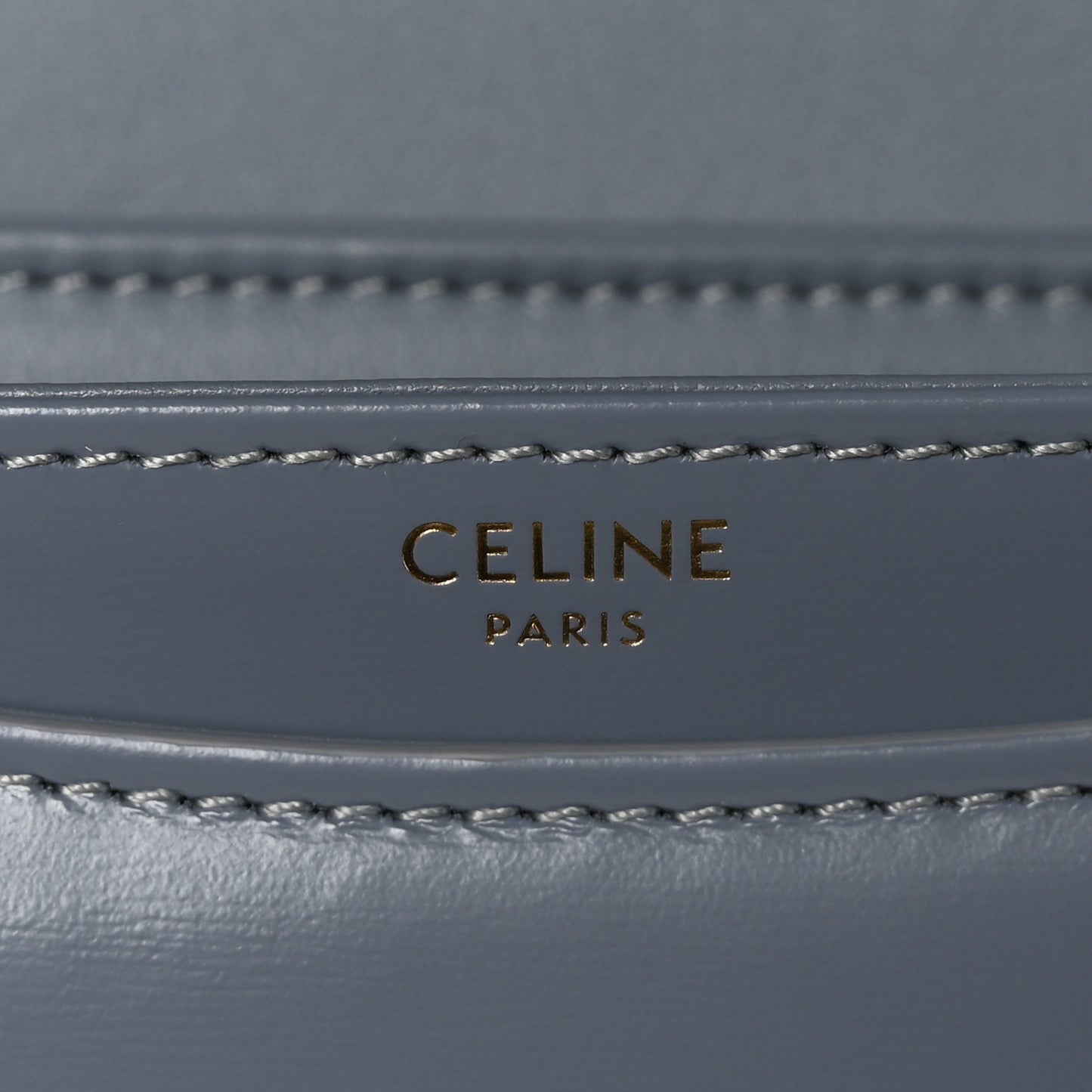 Shiny Calfskin Teen Besace Blue Grey