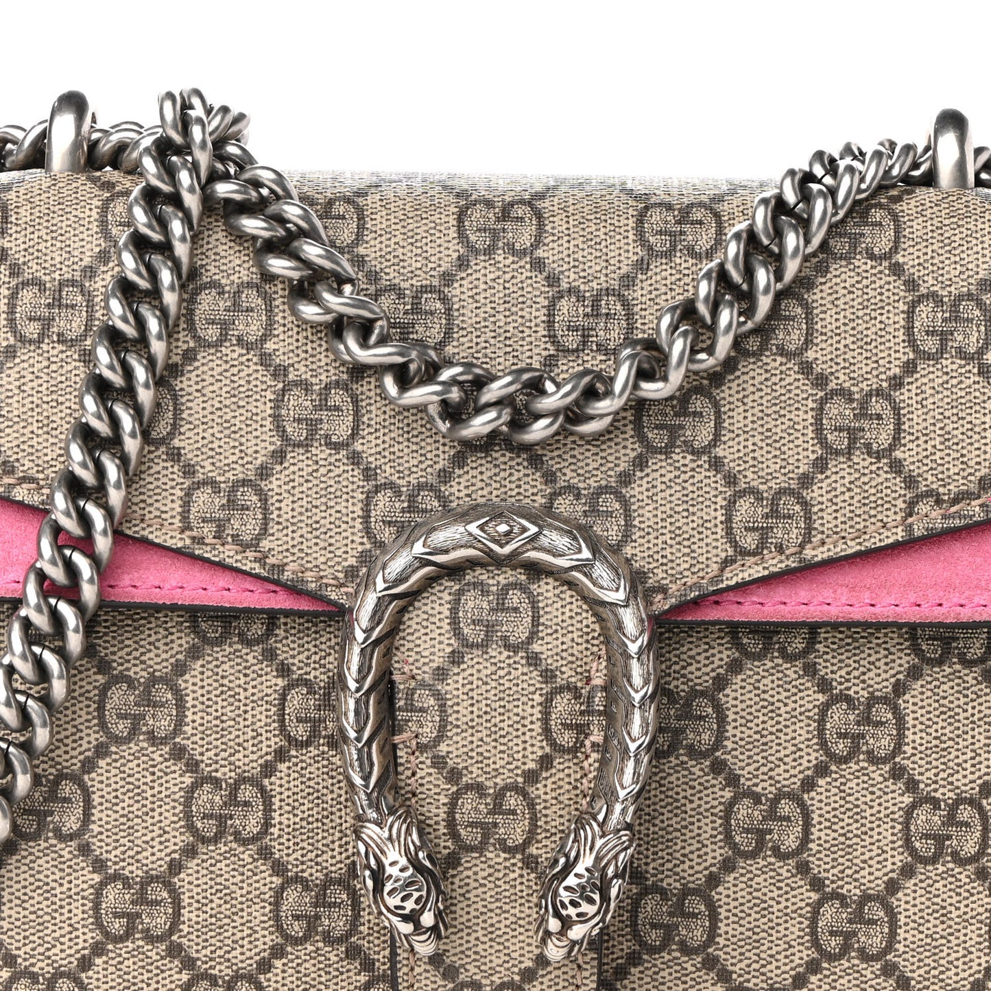 GG Supreme Monogram Mini Dionysus Shoulder Bag Pink